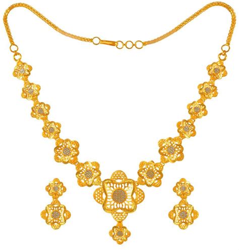 22 Kt Gold Necklace Set Stls22940 Sets Necklace Light Sets