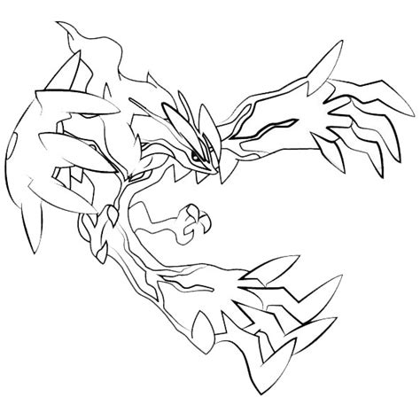 Yveltal from Pokemon Coloring Pages - XColorings.com