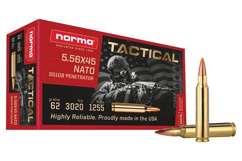Norma Range And Training 556×45 Nato Tactical Ss109 62 Gr