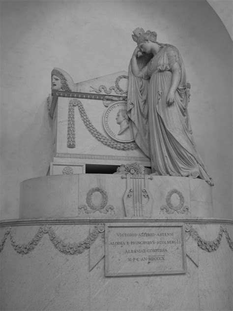 Santa Croce Florence Italy Funeral Monument To Vittorio Alfieri An