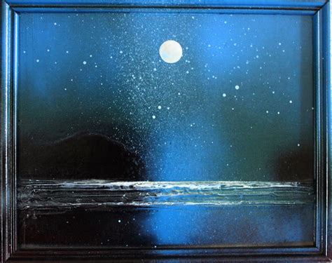 Moon And Stars Painting At Explore Collection Of