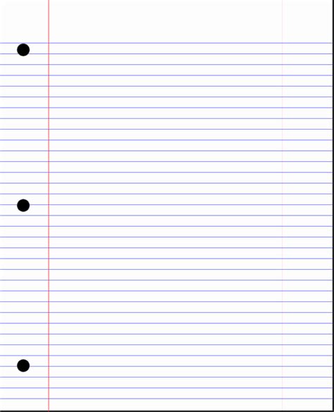 √ 20 Notebook Paper Pdf ™ Dannybarrantes Template