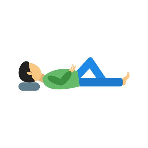 Lying Down Flat Multicolor Icon 8169618 Vector Art At Vecteezy