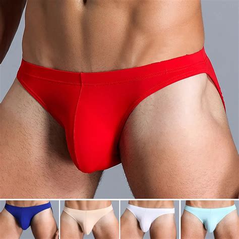 Ropa Interior Sexy Gay Para Hombre Calzoncillos Transparentes Slip Transpirable Sedoso