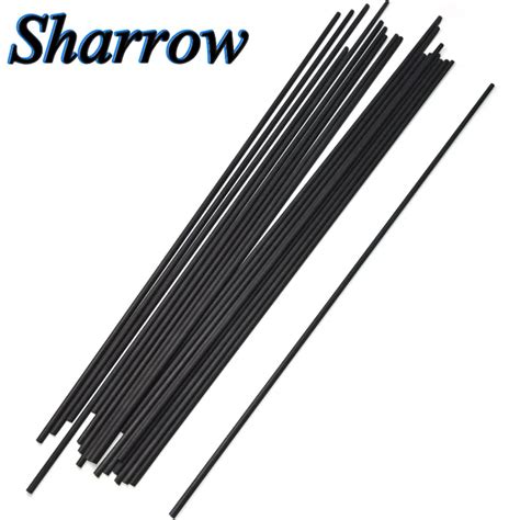 10pcs 400 Spine Archery Pure Carbon Arrow Shaft Id62mm Od76mm Black