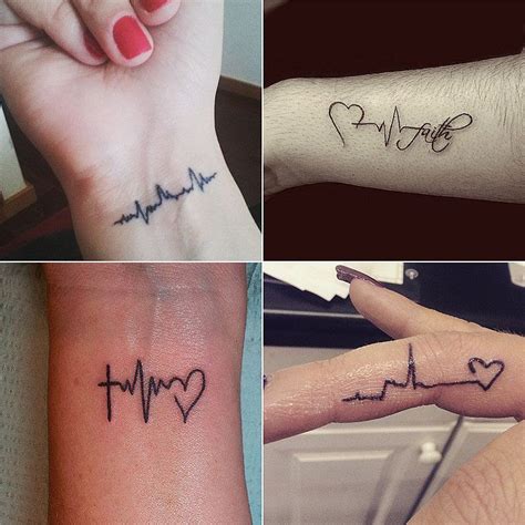 23 Heartbeat Tattoos Thatll Leave You Breathless Delicate Tattoos