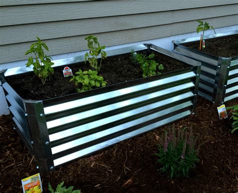 Galvanized metal raised garden bed bundle. Metal Garden Beds. 100% Recyclable Galvanized Steel ...