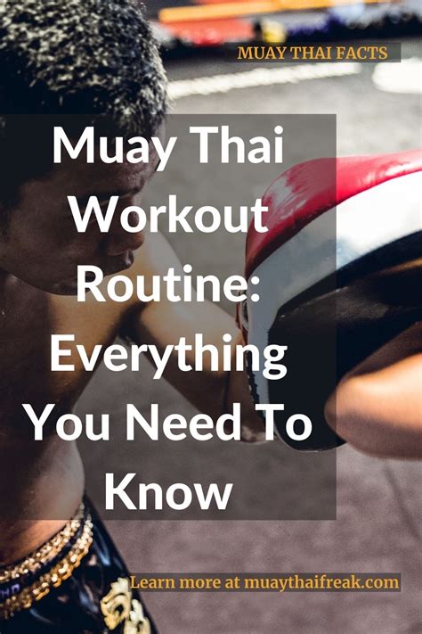 muay thai workout routine everything you need to know