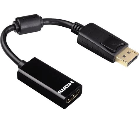 Buy Hama Displayport To Hdmi Adapter Black Free Delivery Currys