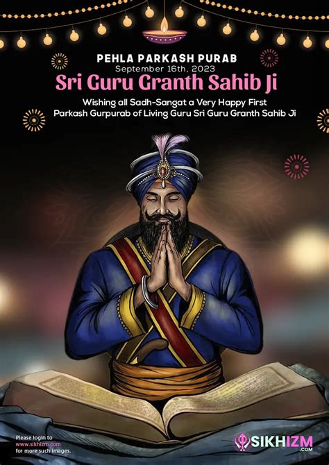 Guru Granth Sahib First Parkash Utsav 2023 Wishes Download