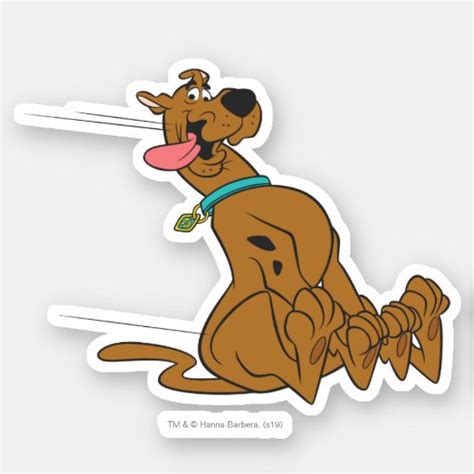 Scooby Doo Slide With Tongue Out Sticker Zazzle