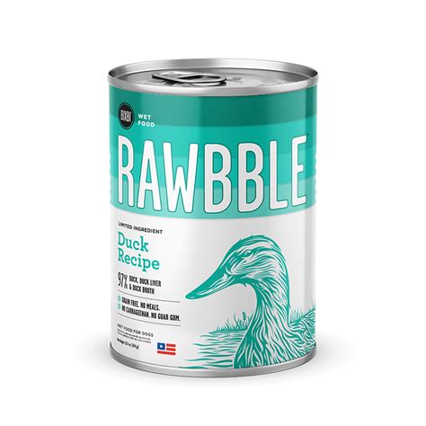 Shop chewy for low prices on zignature dog food. RAWBBLE® Canned Wet Dog Food - Duck Recipe - BIXBI Pet