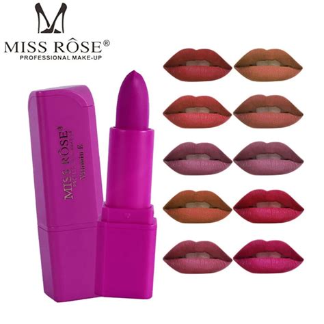 Miss Rose Velvet Matte Lipstick Waterproof Nude Makeup Colors My XXX Hot Girl