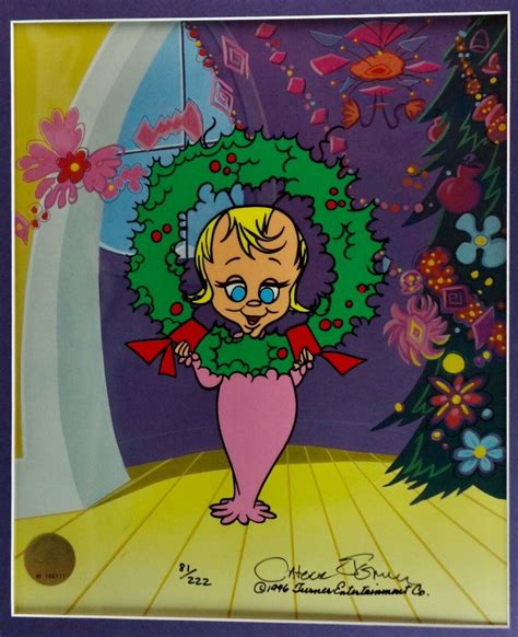 Dr Seuss Grinch Christmas Cindy Lou Who Le Cel Signed By Chuck Jones 81 222 Ebay