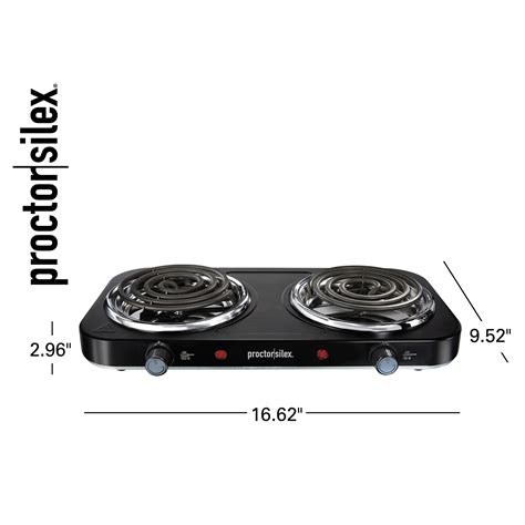 Double Electric Burner Cooktop With Adjustable Temperature Model