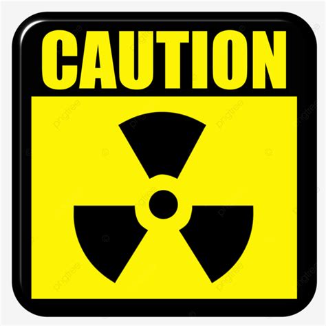 Atenção Do Sinal Radioativo Do Cuidado 3d PNG Oxidante Segurança