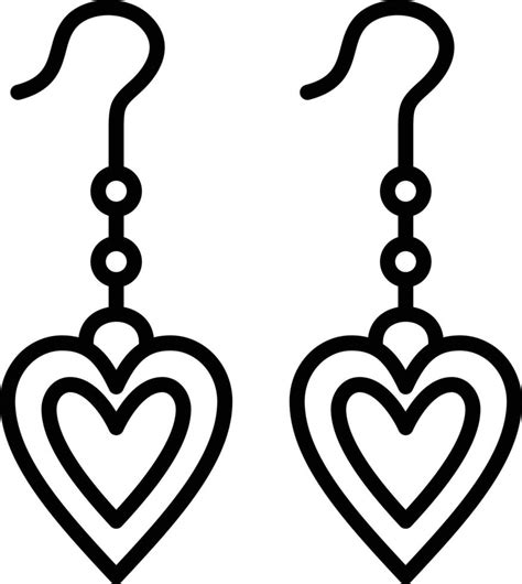 Earrings Icon Style 5100978 Vector Art At Vecteezy