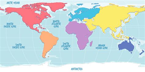 Desenho De Mapa Do Mundo Continentes Em Cores Diferentes Vetor De My