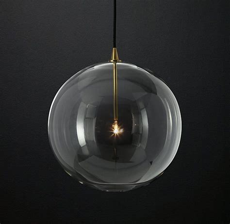Rh S Glass Globe Mobile Pendant Delicate Handblown Glass Globes Float Like Orbs At The Ends Of