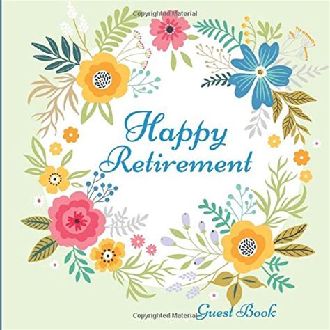 Happy Retirement Guest Book Message Book Memory Keepsake With 100