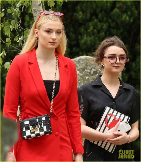 Sophie Turner And Maisie Williams Arrive For Their Game Of Thrones Co