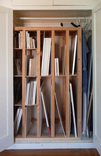 New Storage Rack For Paintings And Canvas Art Studio