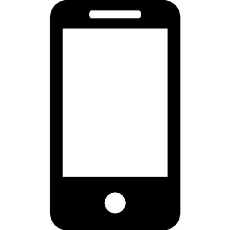 Mobile Phone Icon Black And White