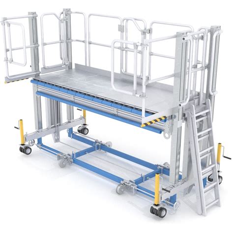 Front Working Platform With Height Adjustment Work And Maintenance