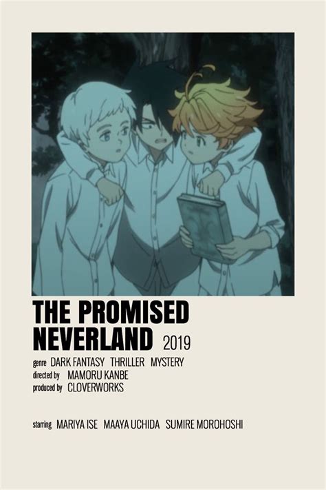 The Promised Neverland Anime Series Minimalistalternative Poster
