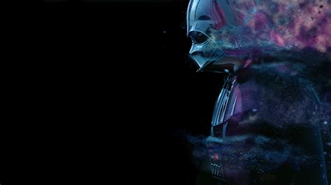 Neon Vader 4k Ultra Hd Wallpaper Background Image