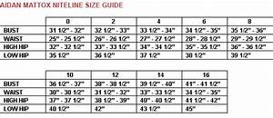 Aidan Mattox Size Guide