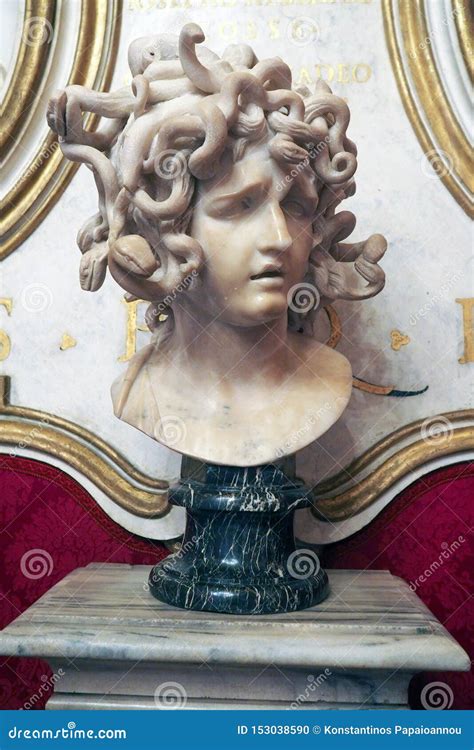 The Head Of Medusa In Capitoline Museum Rome Italy Editorial Image