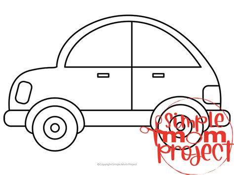 Free Printable Car Template Simple Mom Project