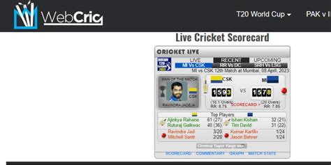 Webcric Live Cricket Streaming 2024 For Free
