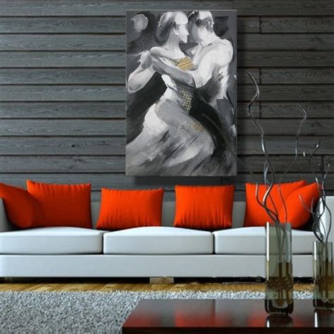 Top Quality 100 Handpainted Man And Woman Tango Dancer