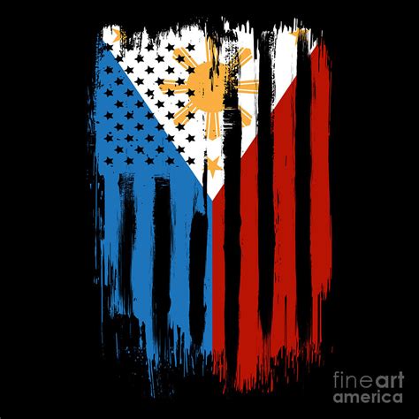 american philippines filipino flag digital art by best trendy choices pixels merch
