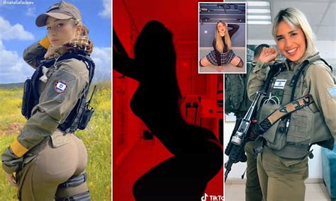 israeli defense forces soldier posts thirst trap tiktok videos in military uniform daily mail
