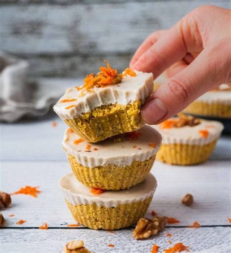 No Bake Carrot Cake Bites Vegan Shuangys Kitchensink