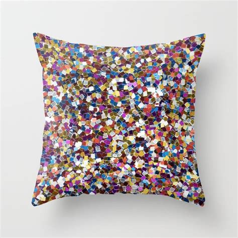 Buy Colorful Rainbow Sequins Throw Pillow By Newburydesigns Worldwide