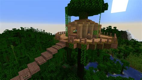 Minecraft Tree Houses Blueprints