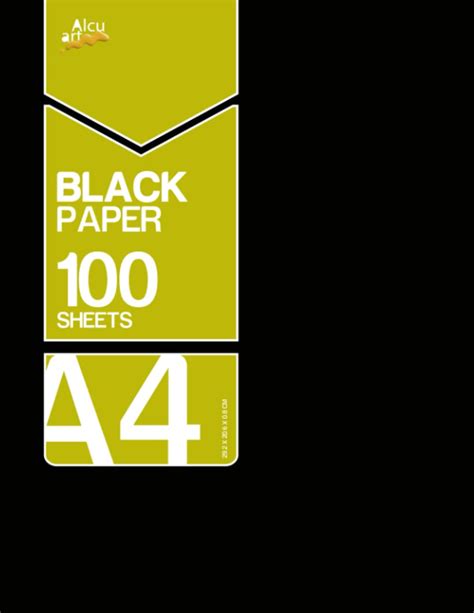Buy A4 Black Paper A4 Black Pad 100 Sheets Per Pad A4 Black Paper