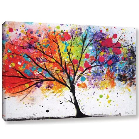 Rainbow Tree Ii Painting Print On Canvas Tree Painting Canvas