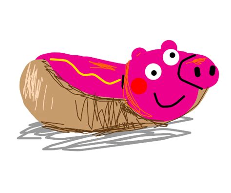 Peppa Pig Eating Bacon Drawception
