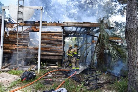 Walton County Firefighters Knock Down Fire Engulfing A Home In Ponce De