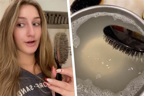 How To Clean A Hairbrush And Get Rid Of Greasy Hair For Good Clean Hairbrush Greasy Hair