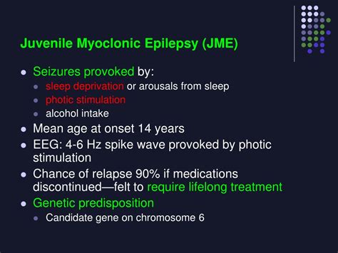Juvenile Myoclonic Epilepsy