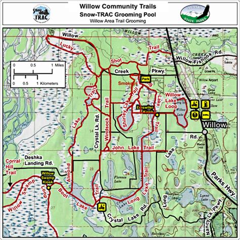 Willow Trails Trail Map Screenshot Map