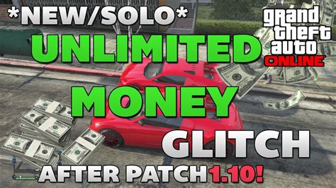 GTA 5 Unlimited Money Glitch (After Patch 1.10) - YouTube