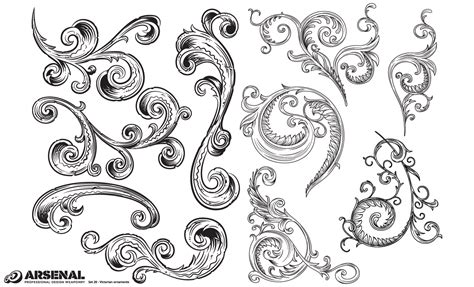 Adobe Illustrator Ornaments Victorian Vector Pack