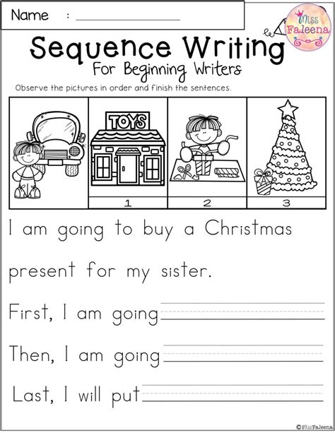 1st Grade Christmas Language Arts Worksheets